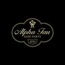 Alpha Sigma Tau Elegant Script Date Party Shirt