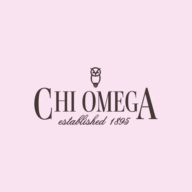 Chi Omega Owl Logo Text PR Shirt