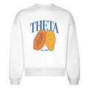 Kappa Alpha Theta Papaya Illustration PR Crewneck-2