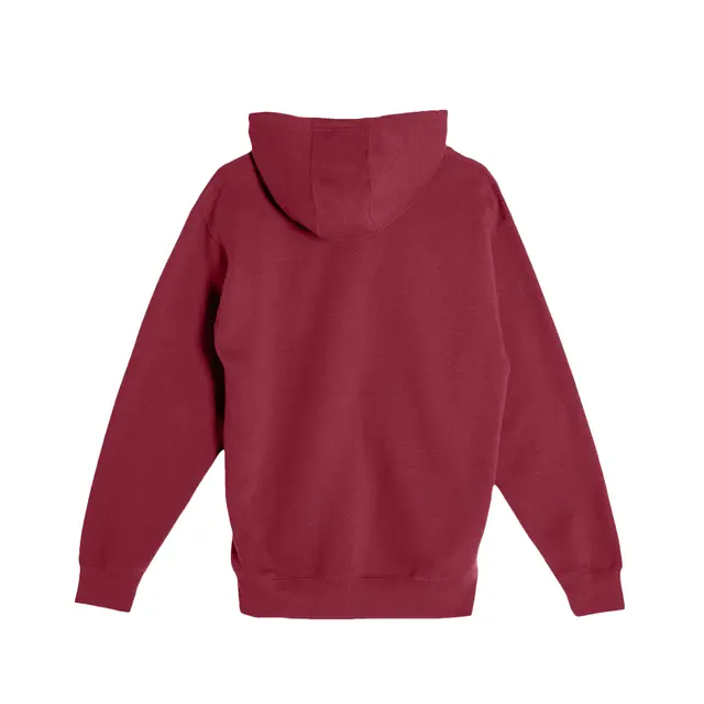 Unisex Premium Full-Zip Hooded Sweatshirt Burgundy Back
