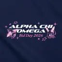 Alpha Chi Omega Floral Bee Illustration Bid Day Tank