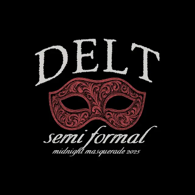 Delta Tau Delta Ornate Mask Semi Formal Sweater