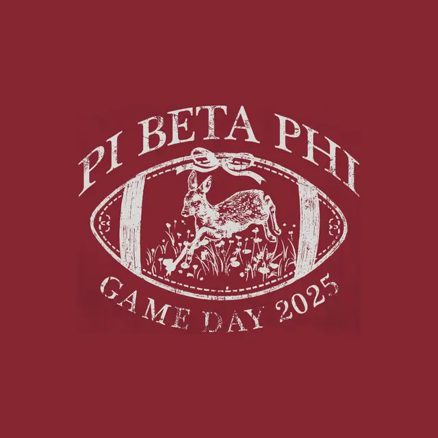 Pi Beta Phi Floral Deer Design Game Day Shirt