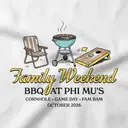 Phi Mu BBQ Illustration Parents Weekend Hoodie