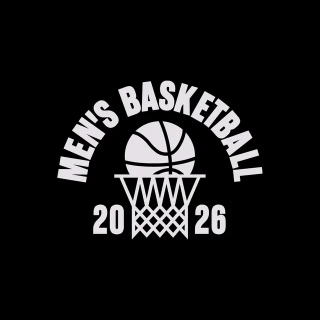 Men's Basketball Bold Lettering and Hoop Design PR Sweater