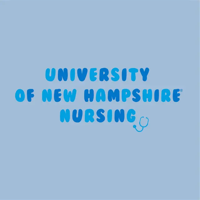 University of New Hampshire Nursing Blue Font PR Sweater