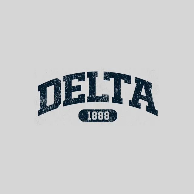 Delta Bold Arch Text PR Crewneck