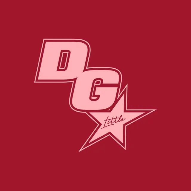 Delta Gamma Outlined Texts and Star Big Little Reveal Shirt