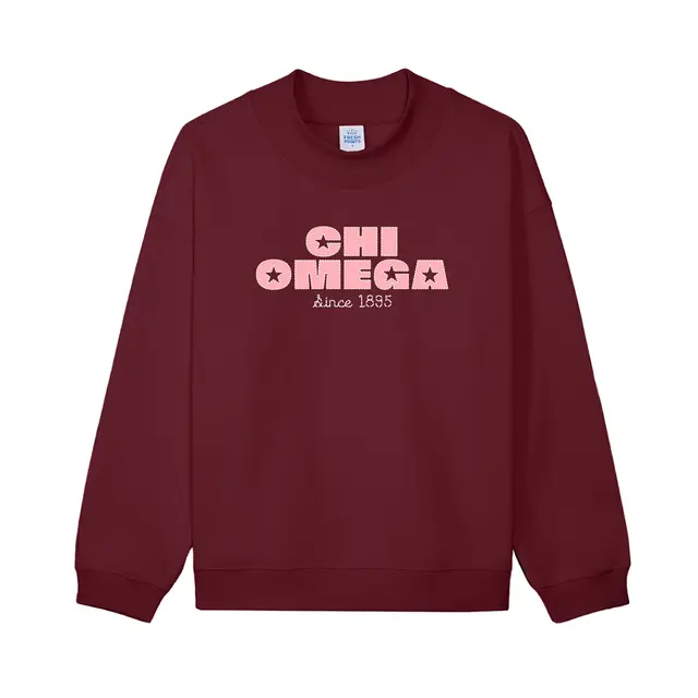 Chi Omega Star Graphic PR Sweater 2