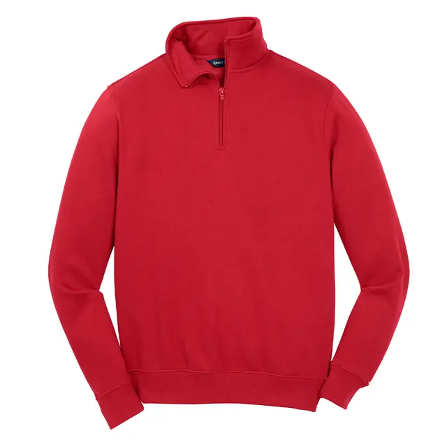 Sport-Tek 1/4-Zip Sweatshirt True Red Front