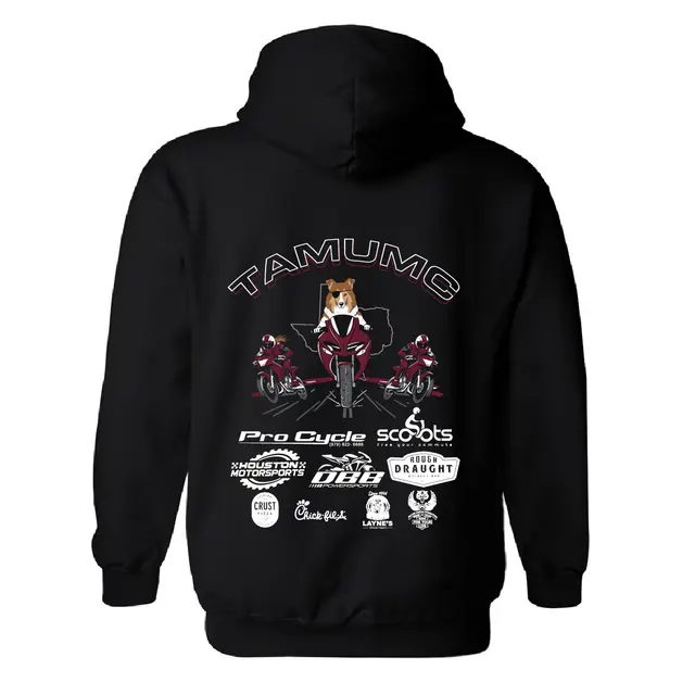 Motorcycle Club Dog on Bike PR Shirt 2