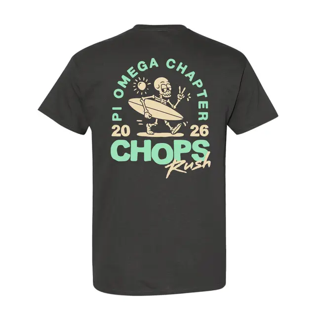 Lambda Chi Alpha Skeleton Surfing Rush Shirt 2