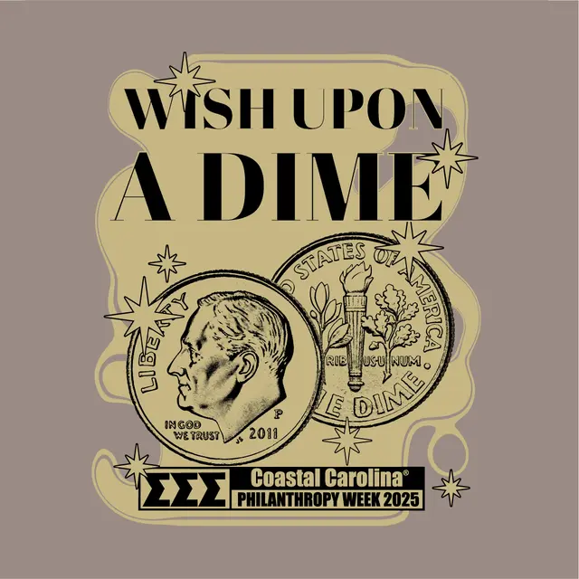 Sigma Sigma Sigma Dime Illustration Philanthropy Shirt