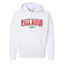 Alpha Chi Rho Bold Red Text Fall Rush Hoodie-2