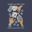 Alpha Kappa Psi Card Game Rush & Bid Crewneck