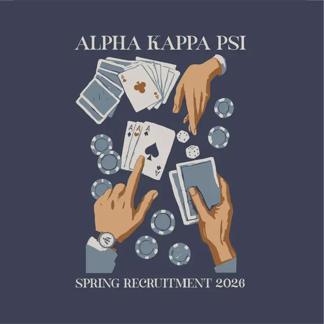 Alpha Kappa Psi Card Game Rush & Bid Crewneck