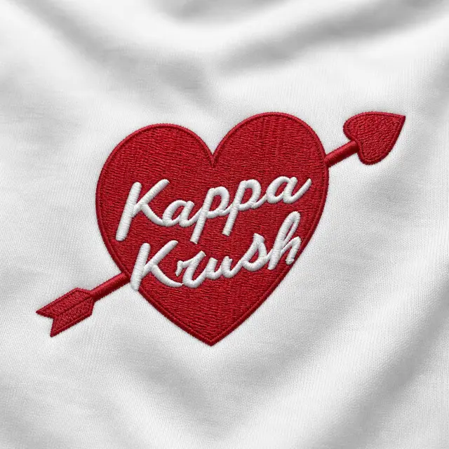 Kappa Kappa Gamma Heart Illustration Date Party Hat
