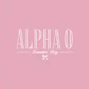 Alpha Omicron Pi Outline Text Script Founder's Day Tank
