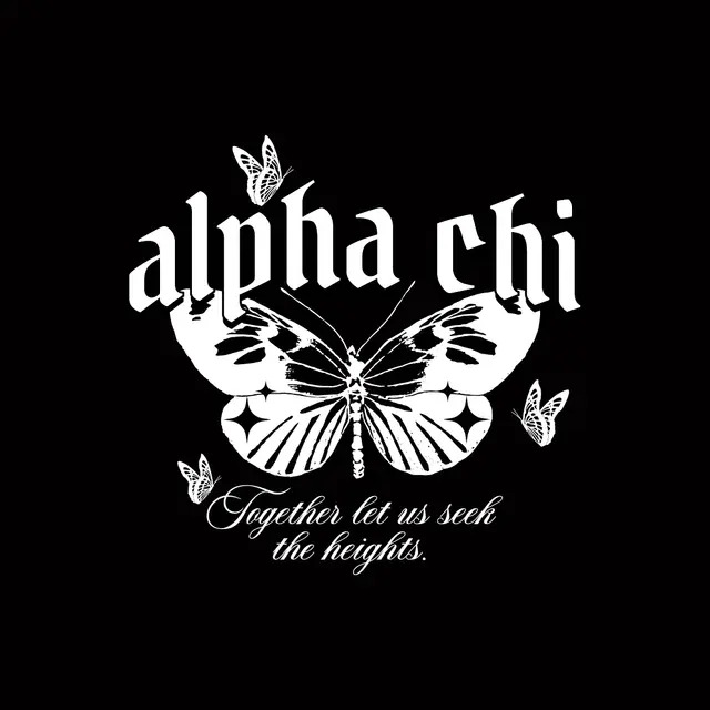 Alpha Chi Omega Butterfly Illustration PR Tank