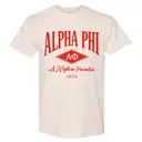 Alpha Phi Block Lettering Diamond Graphic PR Shirt 2