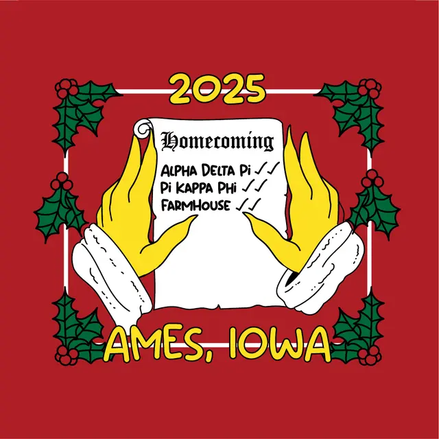 Alpha Delta Pi Festive Santa Letter PR Shirt