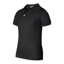 Jerzees Youth 5.6 Oz. Spotshield Jersey Polo 437y Black Left