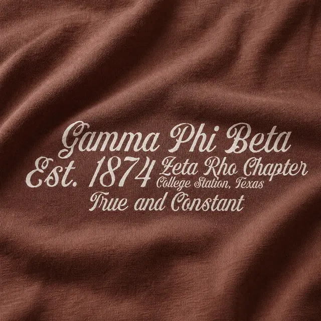 Gamma Phi Beta Hand Drawn Lettering PR Hoodie
