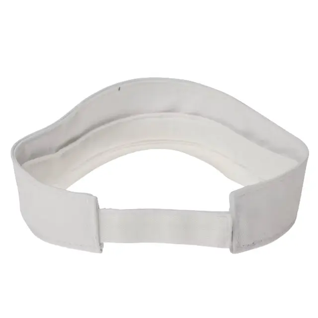 Big Accessories Cotton Twill Visor bx006 White Back
