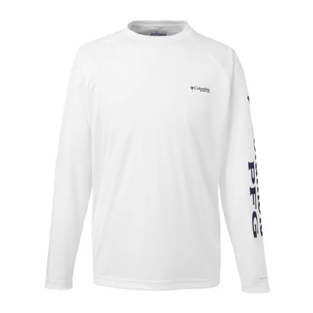 Customizable Columbia Terminal Tackle™ Long-Sleeve T-Shirt 1388261 White Front