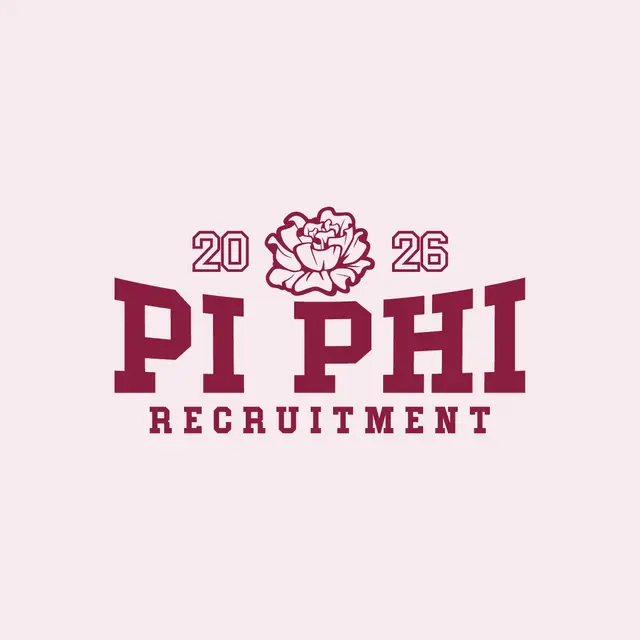 Pi Beta Phi Bold Flower Graphic Recruitment Tank