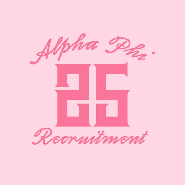 Alpha Phi Bold Block Numbers Recruitment Hoodie