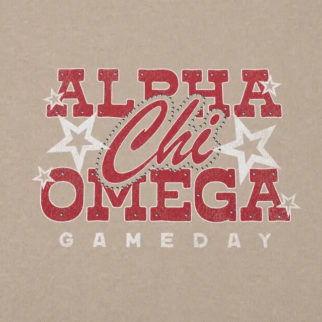 Alpha Chi Omega Star Graphic Game Day Hoodie