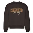 Debate Society Plaid Text PR Crewneck 2