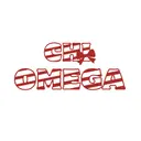 Chi Omega Striped Lettering PR Crewneck
