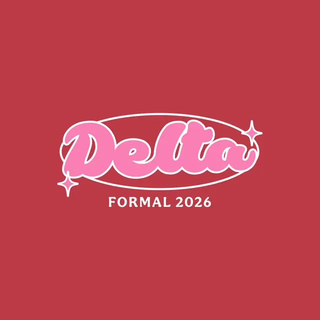 Delta Delta Delta Bold Script with Sparkles Formal Crewneck
