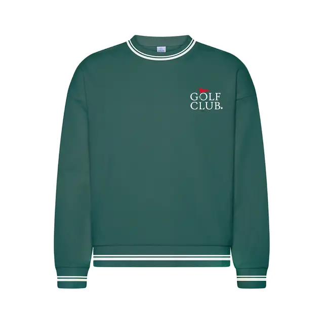 Golf Club Golf Flag Outline Text PR Sweater 2