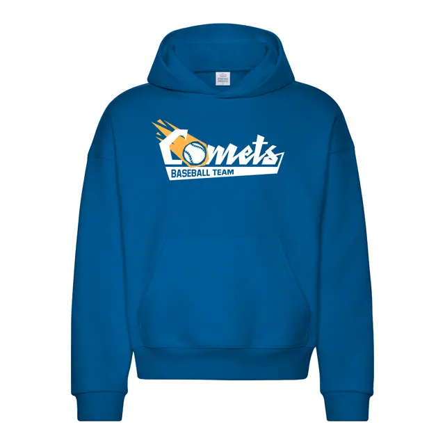 Baseball Team Bold Script and Baseball Graphic PR Hoodie 2