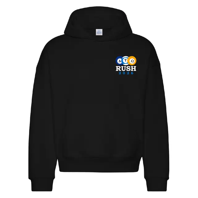Alpha Tau Omega Bold Circle Graphic Rush Hoodie 2