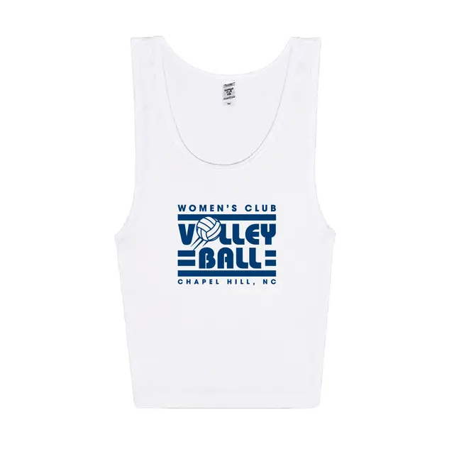 Women's Club Volleyball Bold Text with Volleyball Graphic PR Tank 2