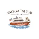 Omega Psi Phi Cruising USA Themed Yacht Drawing PR Shirt
