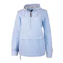 Customizable Charles River Women's Bar Harbor Pullover 5002 Blue-Seersucker Front
