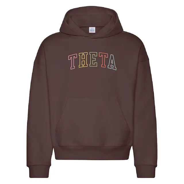 Kappa Alpha Theta Colorful Block Letter PR Hoodie 2
