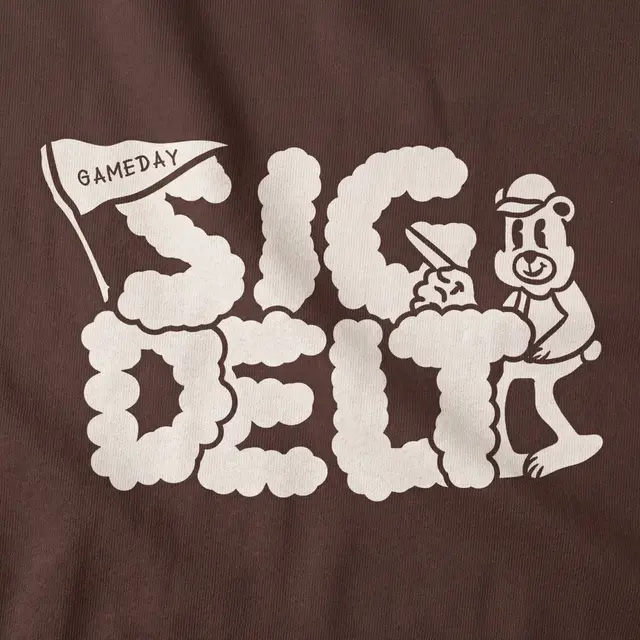 Sigma Delta Tau Cloud Bear Mascot Design for Tank for Sorority PR