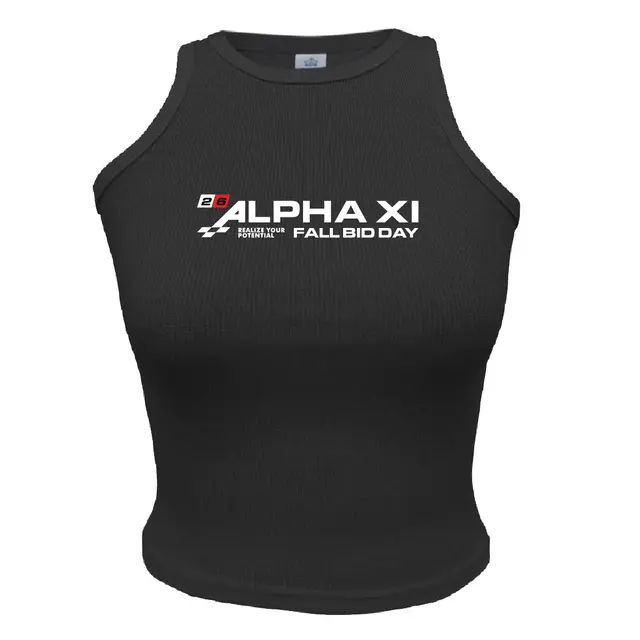 Alpha Xi Bold Typography Fall Bid Tank 2