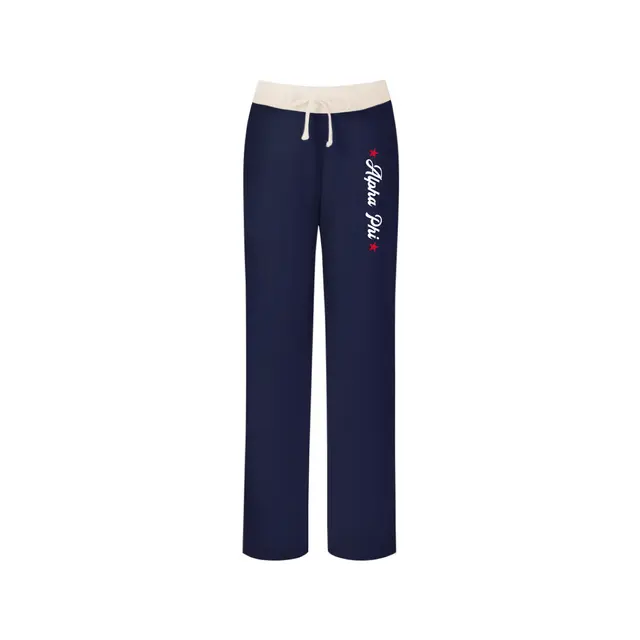 Alpha Phi Retro Script Stars PR Sweatpants 2
