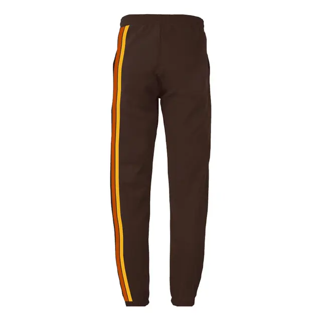 Customizable Fresh Prints Striped Gramercy Sweats fp63 Dark Chocolate mto Back