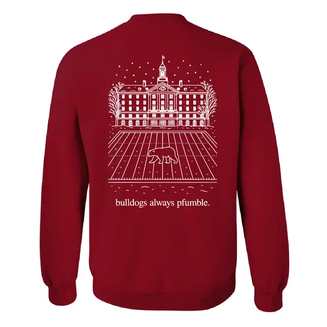 Pfoho Bulldogs Illustration in Maroon PR Crewneck 2