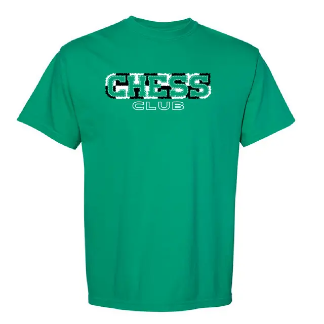 Chess Club Bold Text with Fuzzy Outline PR Shirt 2