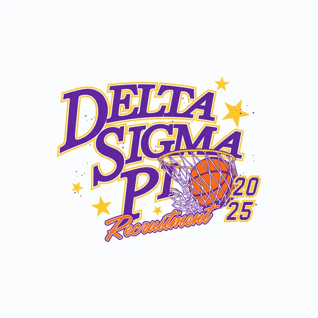 Delta Sigma Pi Basketball Hoop Recruitment Shirt