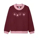 Chi Omega Heart Text PR Sweater 2